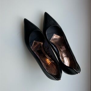 Ted Baker Black Leather Loafers Flats